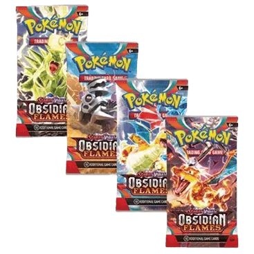 Obsidian Flames Booster Pack Art Bundle (Set of 4)