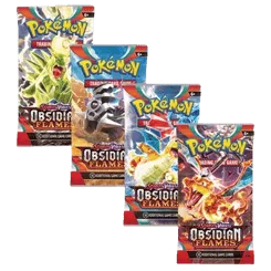 Obsidian Flames Booster Pack Art Bundle (Set of 4)