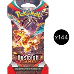 Obsidian Flames Sleeved Booster Pack Case