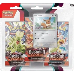 Obsidian Flames 3-Pack Blister - Eevee