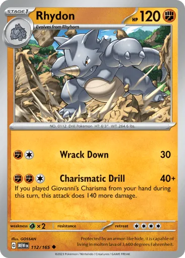 Rhydon 112/165 151