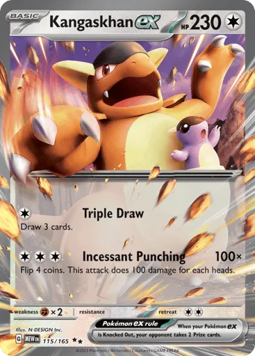 Kangaskhan ex 115/165 151