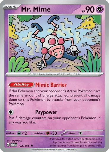 Mr. Mime 122/165 151