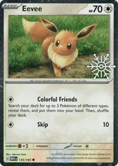 Eevee 133/165 Snowflake Stamp 151