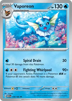 Vaporeon 134/165 151