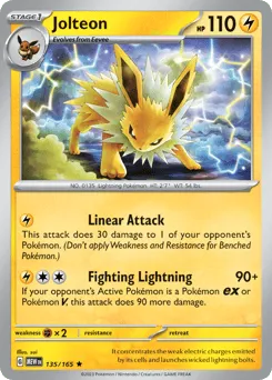 Jolteon 135/165 151