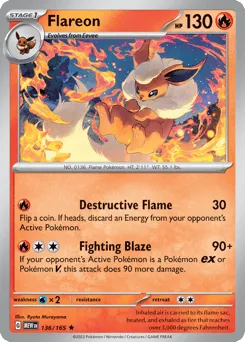 Flareon 136/165 151