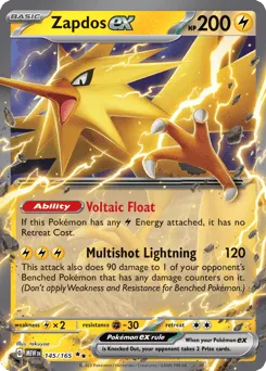 Zapdos ex 145/165 151