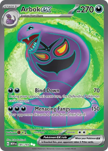 Arbok ex 185/165 151