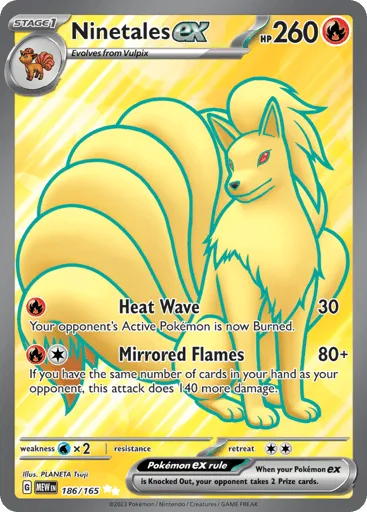 Ninetales ex 186/165 151