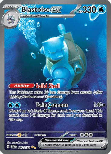 Blastoise ex 200/165 151