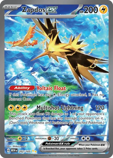 Zapdos ex 202/165 151