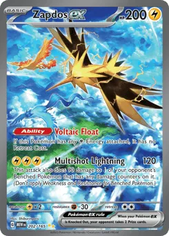 Zapdos ex 202/165 151