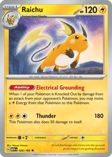 Raichu 026/165 151