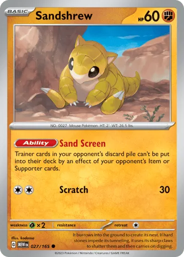 Sandshrew 027/165 151