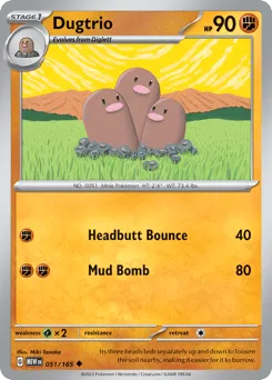 Dugtrio 051/165 151