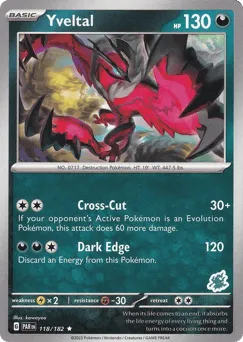 Yveltal 118/182 Darkrai Stamp Paradox Rift