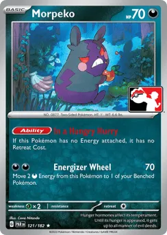 Morpeko 121/182 Play Pokemon Stamp Paradox Rift