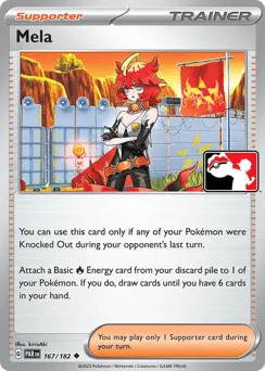Mela 167/182 Play Pokemon Stamp Paradox Rift