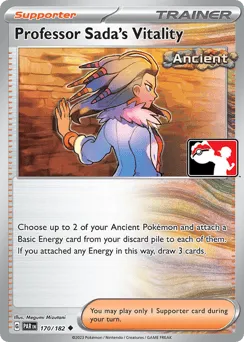 Professor Sada's Vitality 170/182 Play Pokemon Stamp Paradox Rift