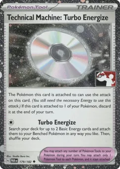 Technical Machine: Turbo Energize 179/182 Play Pokemon Stamp Holo Paradox Rift