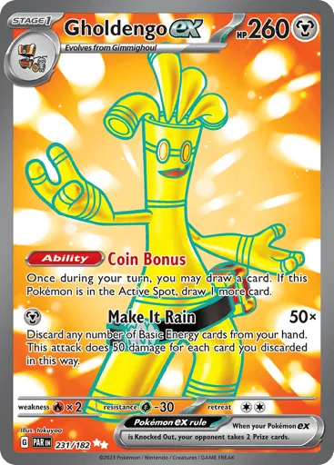 Gholdengo ex 231/182 Paradox Rift