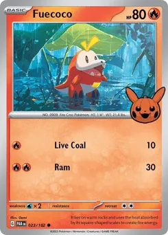 Fuecoco 023/182 Pumpkin Pikachu Stamp Paradox Rift
