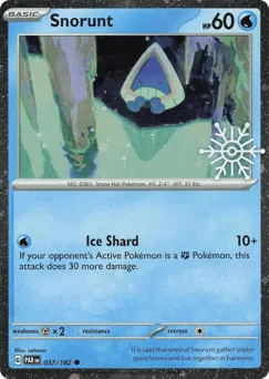 Snorunt 037/182 Snowflake Stamp Paradox Rift