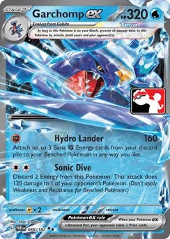 Garchomp ex 038/182 Play Pokemon Stamp Holo Paradox Rift