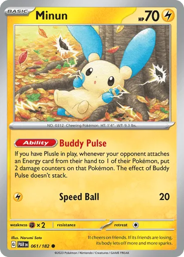 Minun 061/182 Paradox Rift