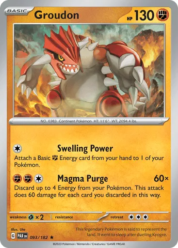 Groudon 093/182 Paradox Rift