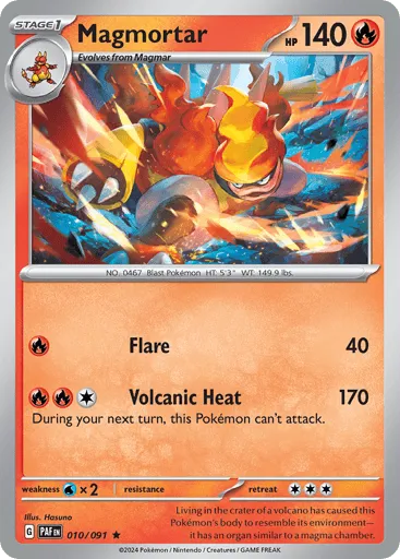 Magmortar 010/091 Paldean Fates