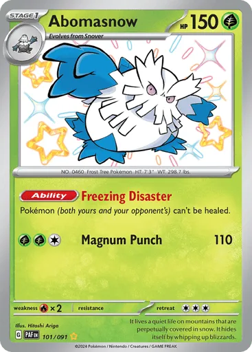 Abomasnow 101/091 Paldean Fates