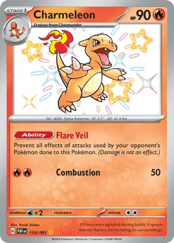 Charmeleon 110/091 Paldean Fates