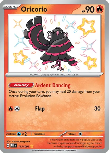 Oricorio 113/091 Paldean Fates