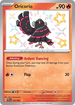 Oricorio 113/091 Paldean Fates