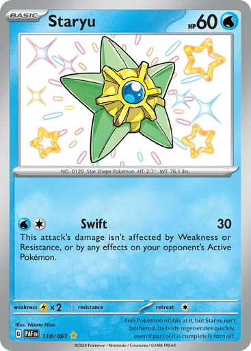 Staryu 118/091 Paldean Fates
