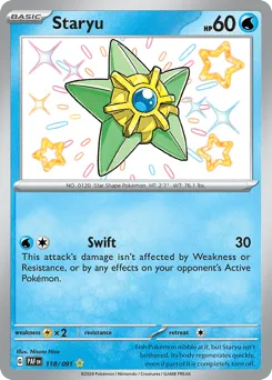 Staryu 118/091 Paldean Fates