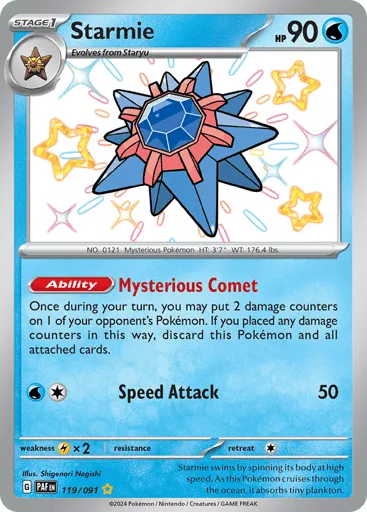 Starmie 119/091 Paldean Fates