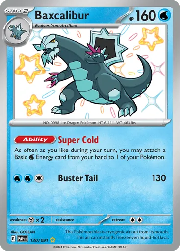Baxcalibur 130/091 Paldean Fates