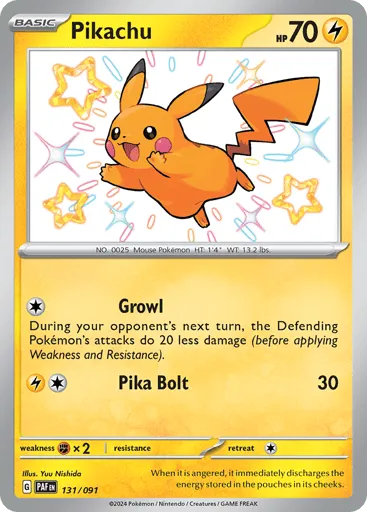 Pikachu 131/091 Paldean Fates