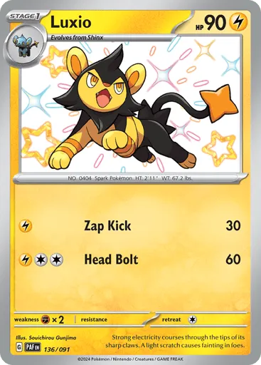 Luxio 136/091 Paldean Fates