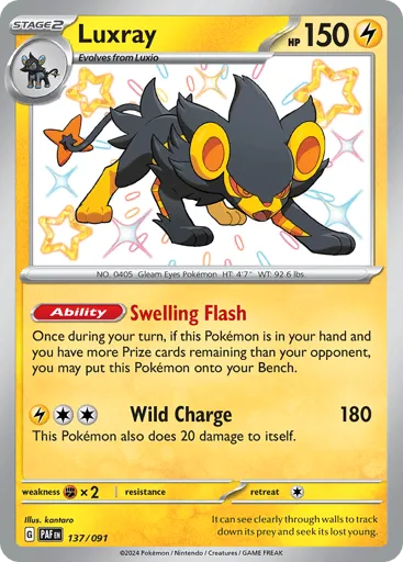 Luxray 137/091 Paldean Fates