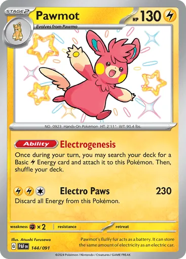 Pawmot 144/091 Paldean Fates