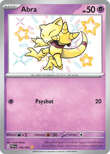 Abra 148/091 Paldean Fates