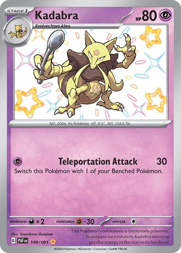 Kadabra 149/091 Paldean Fates