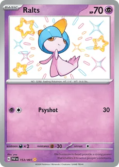 Ralts 153/091 Paldean Fates