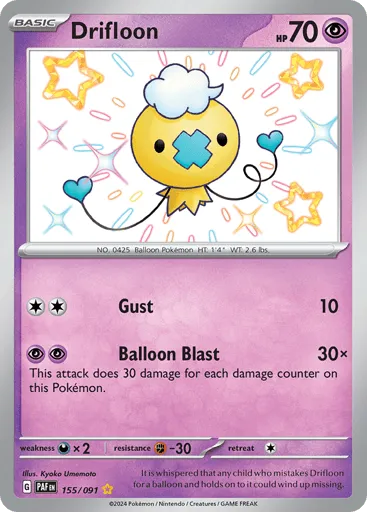 Drifloon 155/091 Paldean Fates
