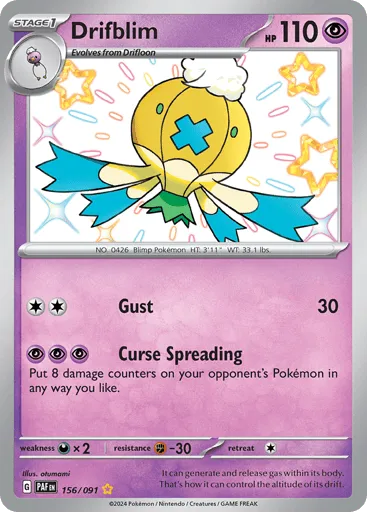Drifblim 156/091 Paldean Fates