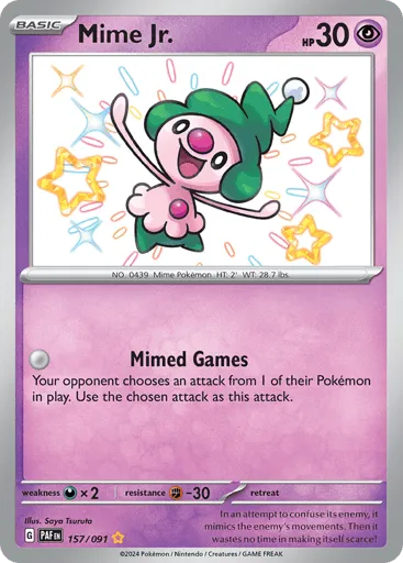 Mime Jr. 157/091 Paldean Fates